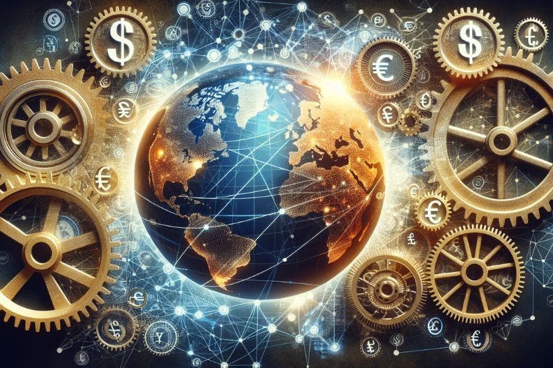 Currency icons (yen, dollar, pound)