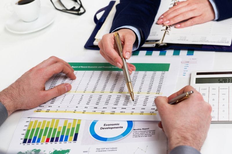 excel spreadsheets with accounting data