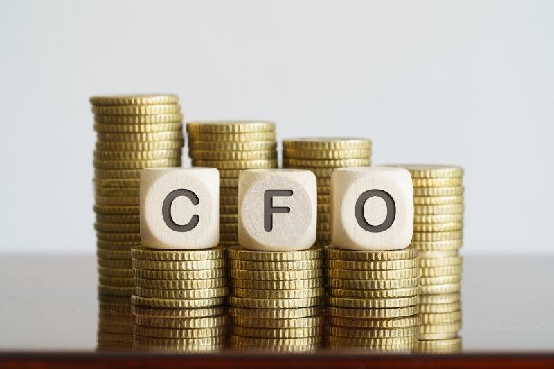 CFO block lettering working on gold coins
