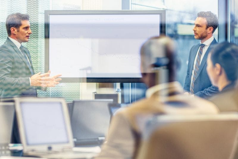 Part time CFO discussing financial strategies in dallas