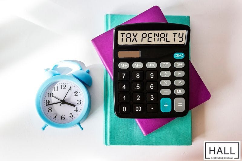 A black calculator displaying the text