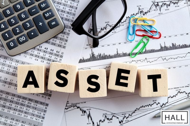 A spreadsheet with financial data and a graph titled